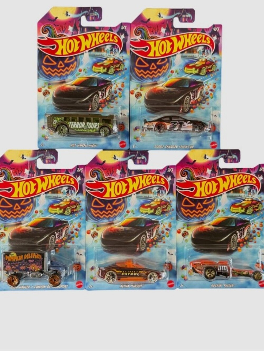 Hot Wheels 2026 Halloween Complete Set Of Die Cast Cars